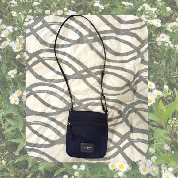 🆕 marc jacobs navy blue & gold crossbody bag - Picture 1 of 15